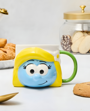 Taza Pitufina diseño adorable para fans de Los Pitufos