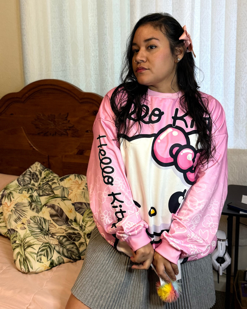 Saco de Hello Kitty Unisex en Algodón Perchado