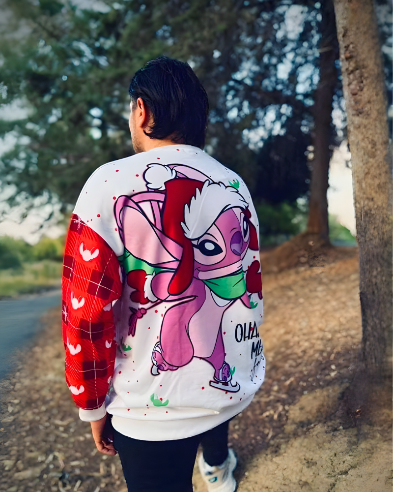 Saco Stitch Christmas casual cómodo y cálido